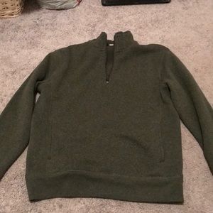 Olive 3/4 Zip J.Crew